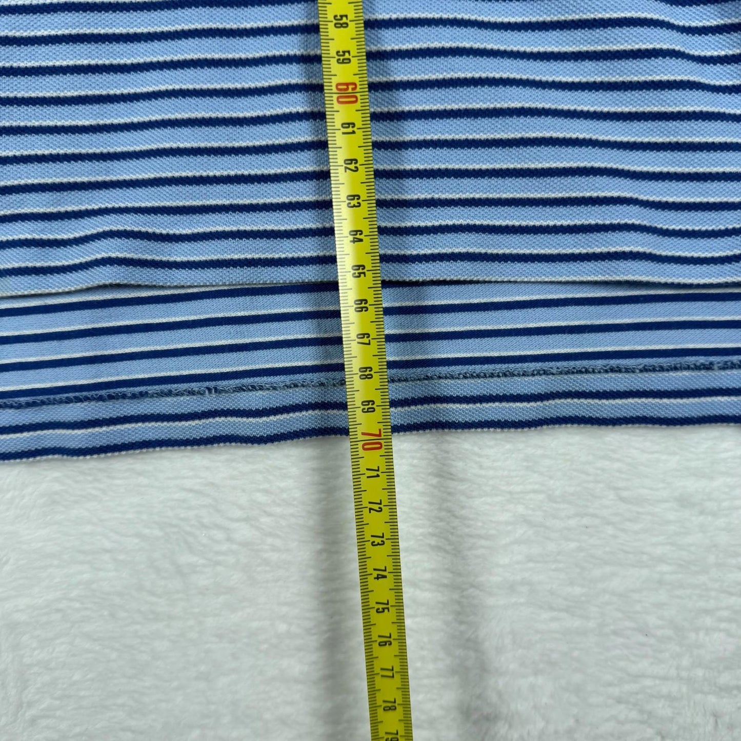 Vintage Ralph Lauren Polo Shirt Blue Black Stripe