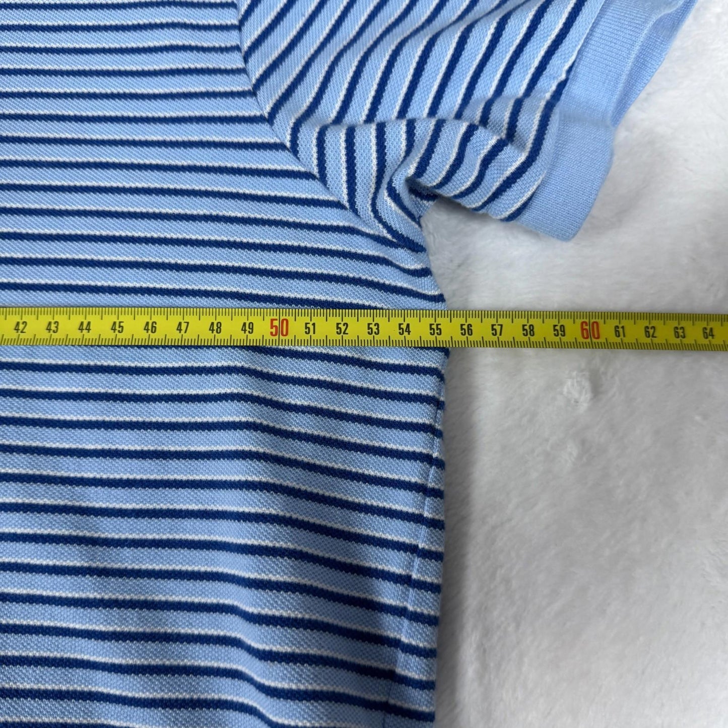 Vintage Ralph Lauren Polo Shirt Blue Black Stripe