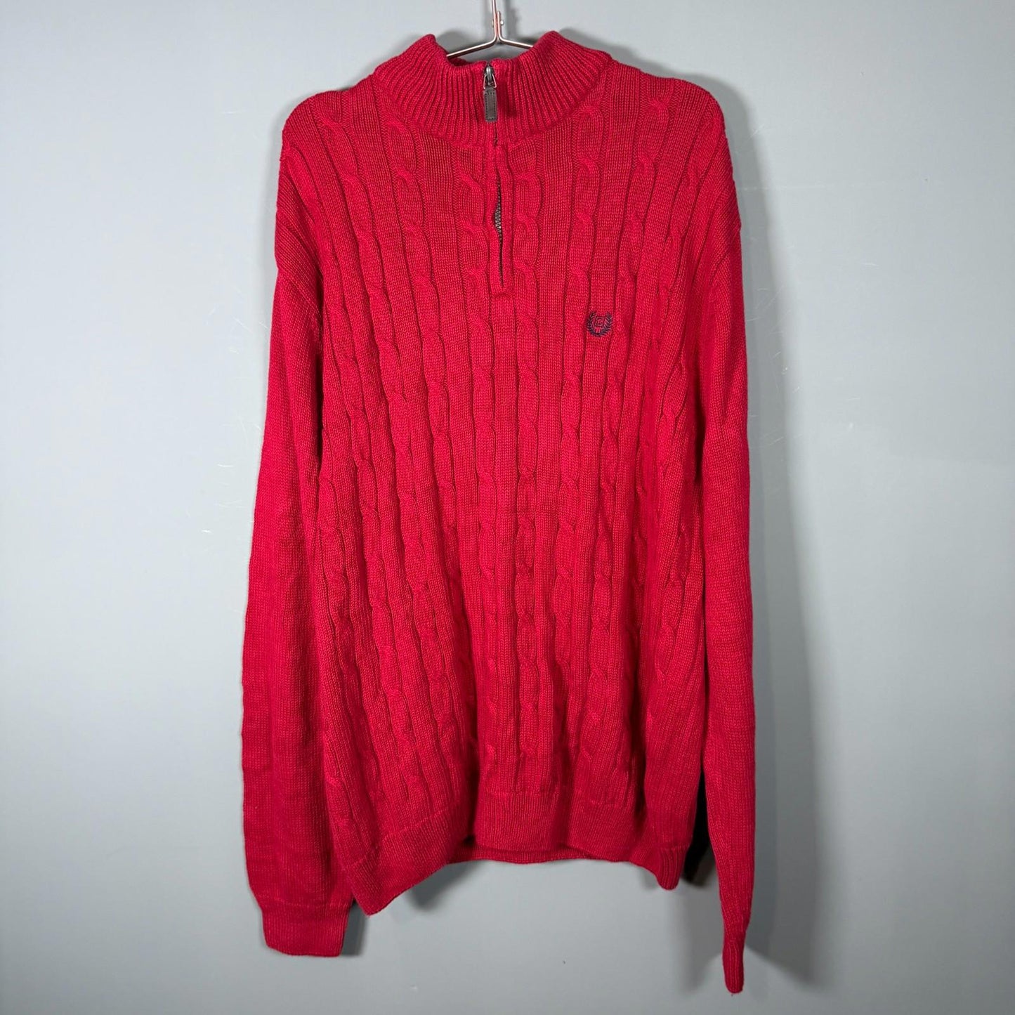 Chaps Cable Knit 1/4 Zip Sweater