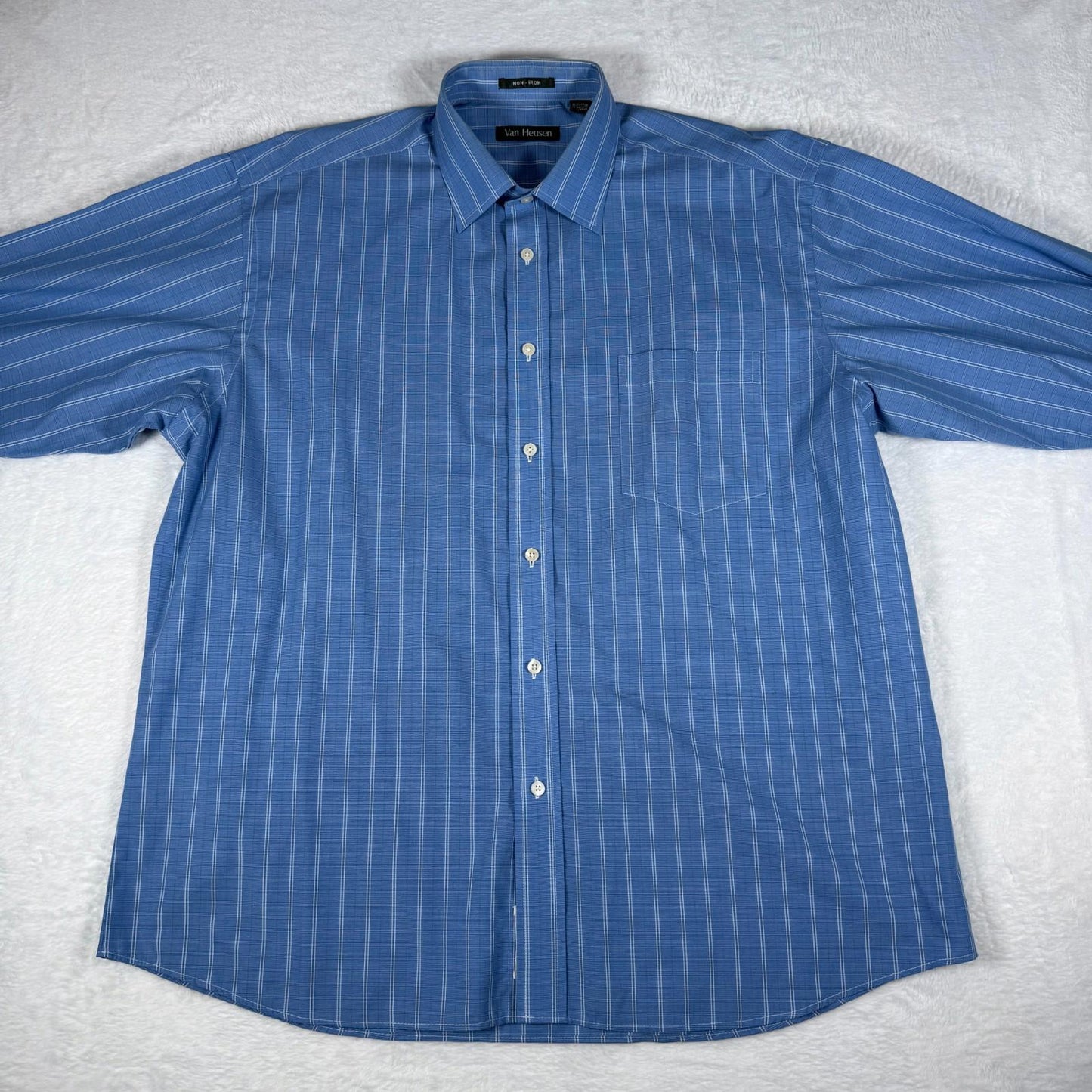 Van Heusen Blue Striped Shirt