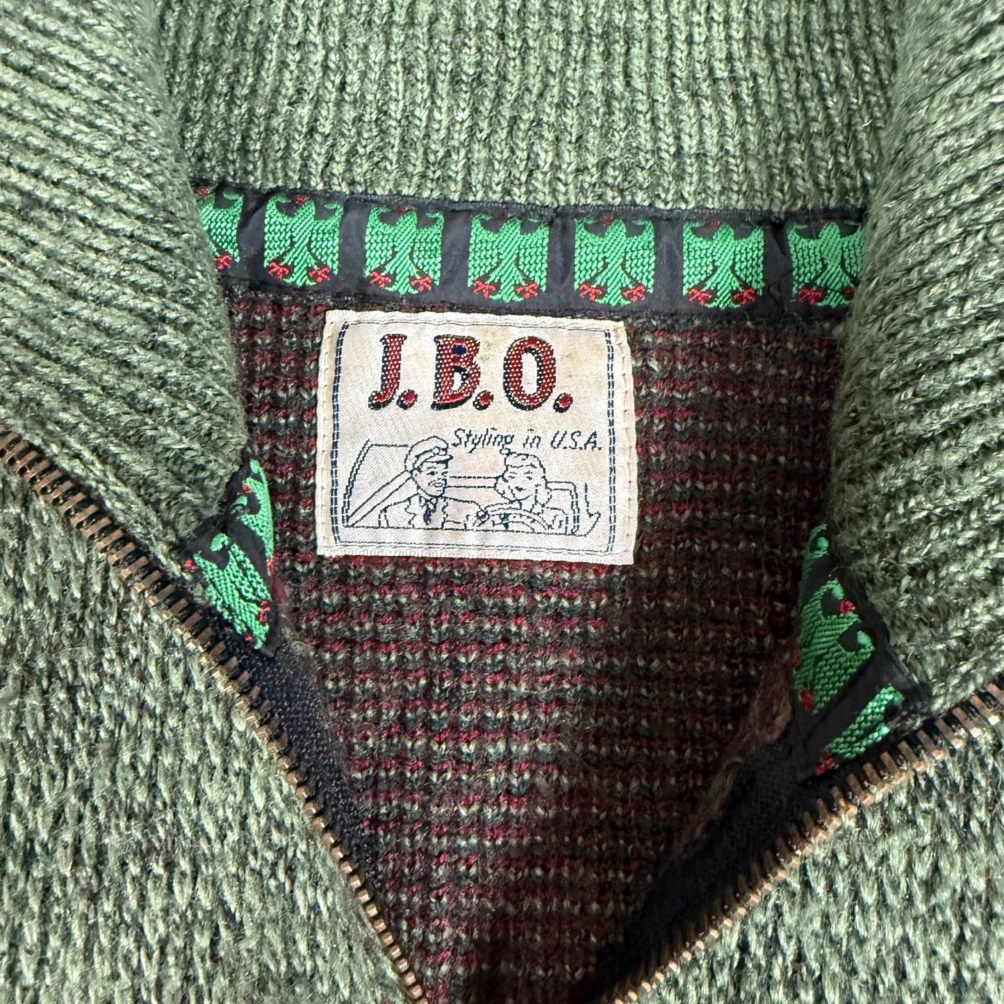 Vintage JBO Mens Jumper 1/4 Zip