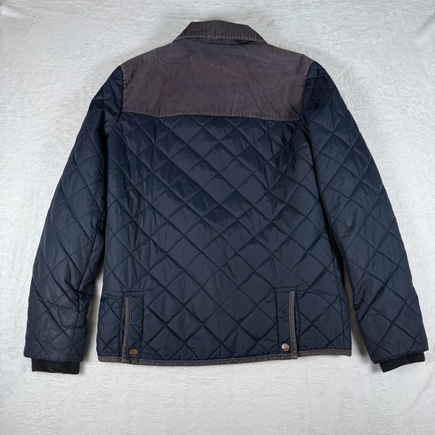 Jack Wills Mens Quilted Jacket Small Blue Padded Coat