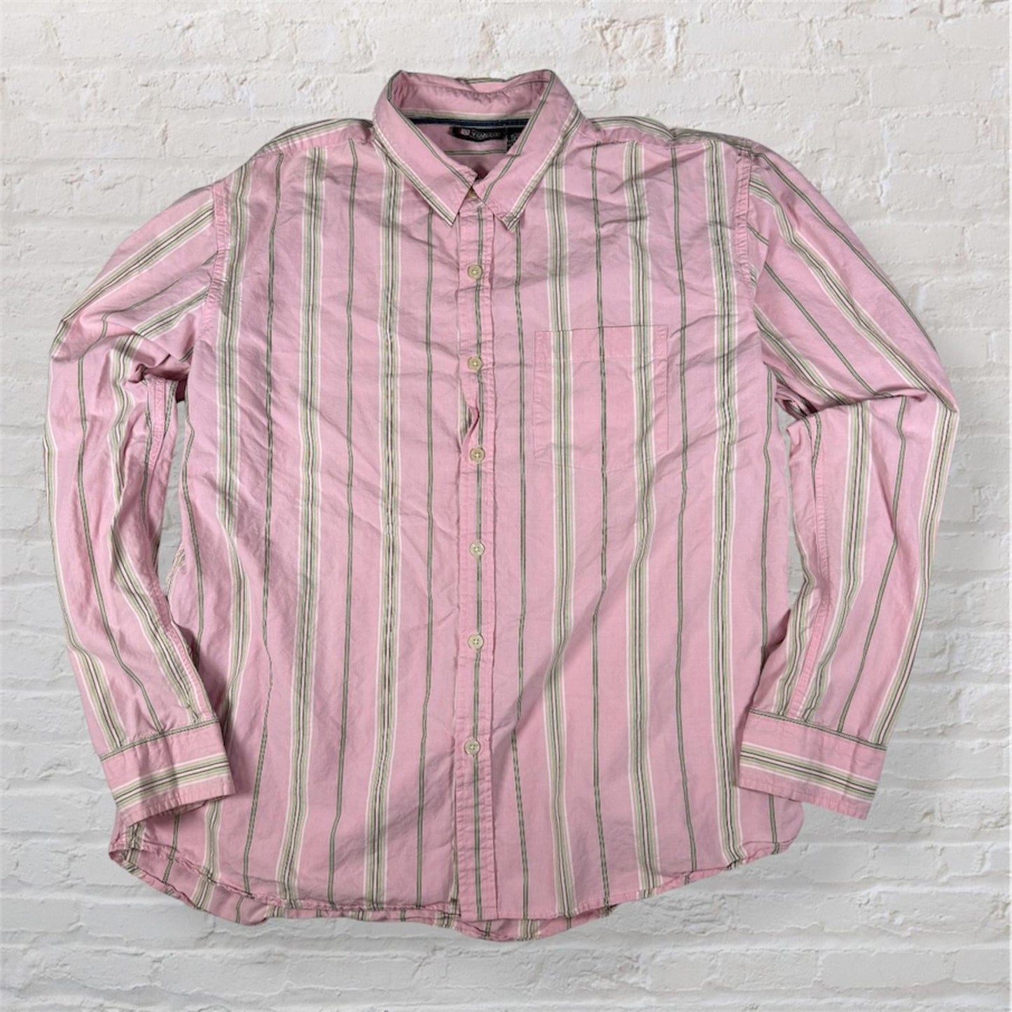 Industrial Exchange Vintage Shirt XXL Pink Striped
