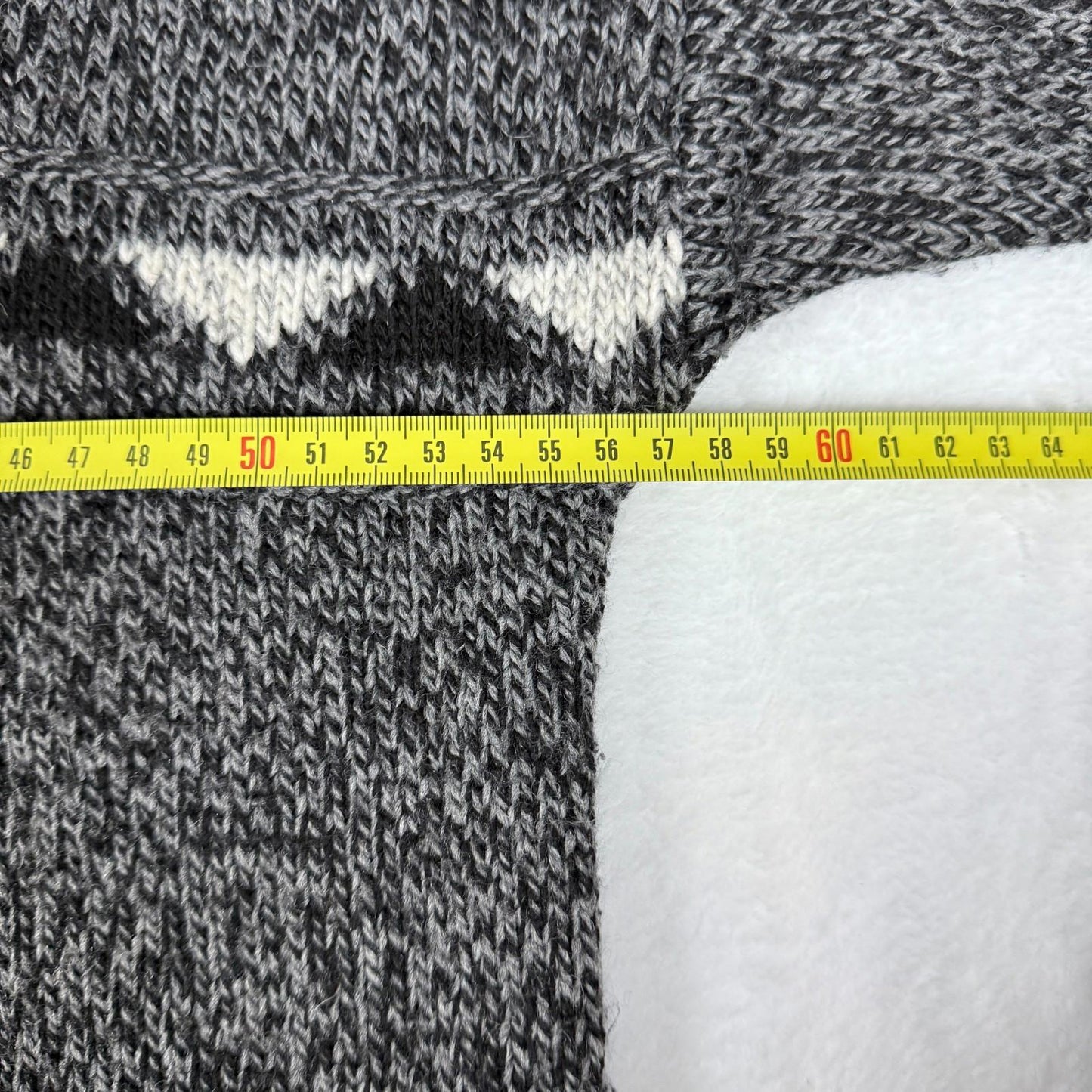 Men’s 1/4 Zip Knit Sweater Grey Black Large