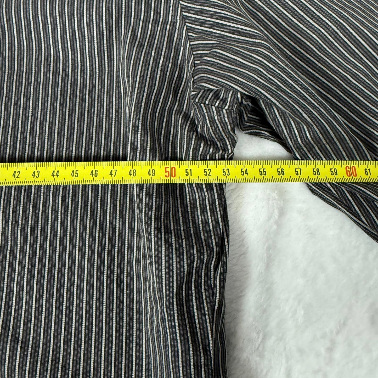 Mens Calvin Klein Shirt Black Grey Pinstripe