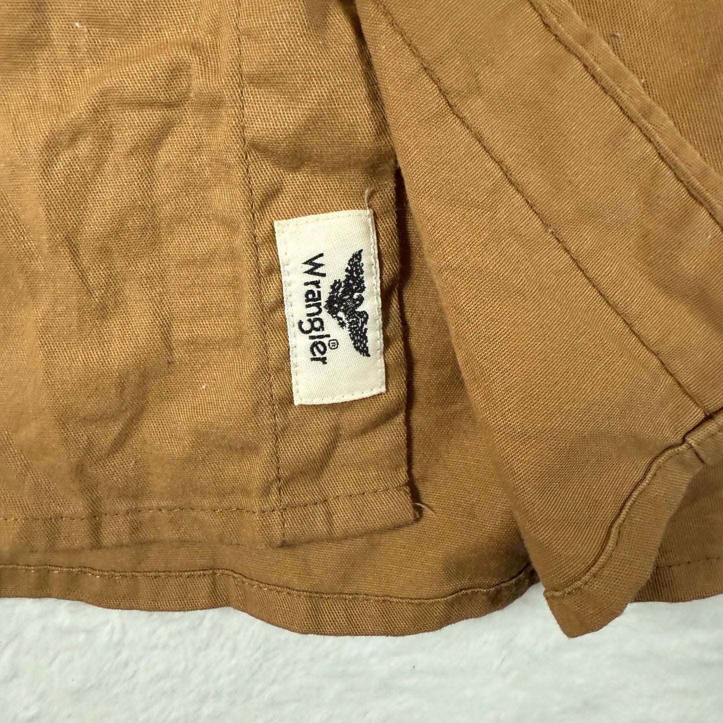Wrangler Khaki Shirt Mens Short Sleeve