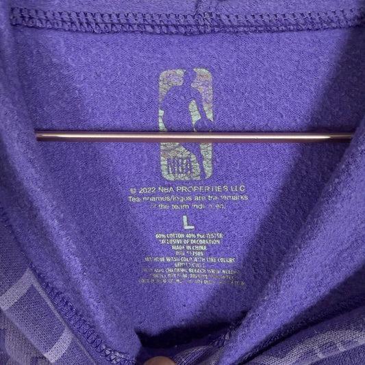 NBA LA Lakers Hoodie Large Purple Spell Out
