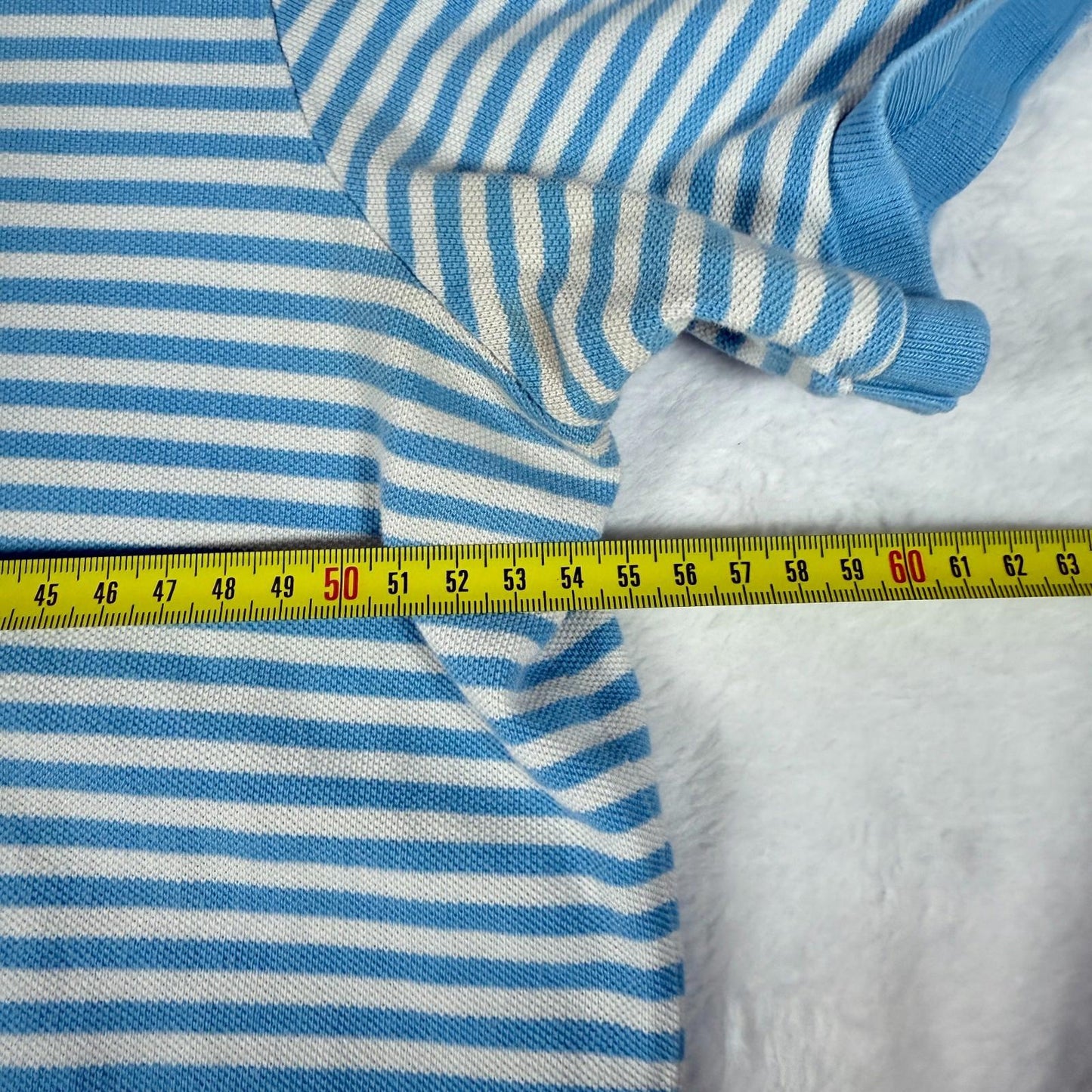 Vintage Ralph Lauren Polo Blue White Stripes