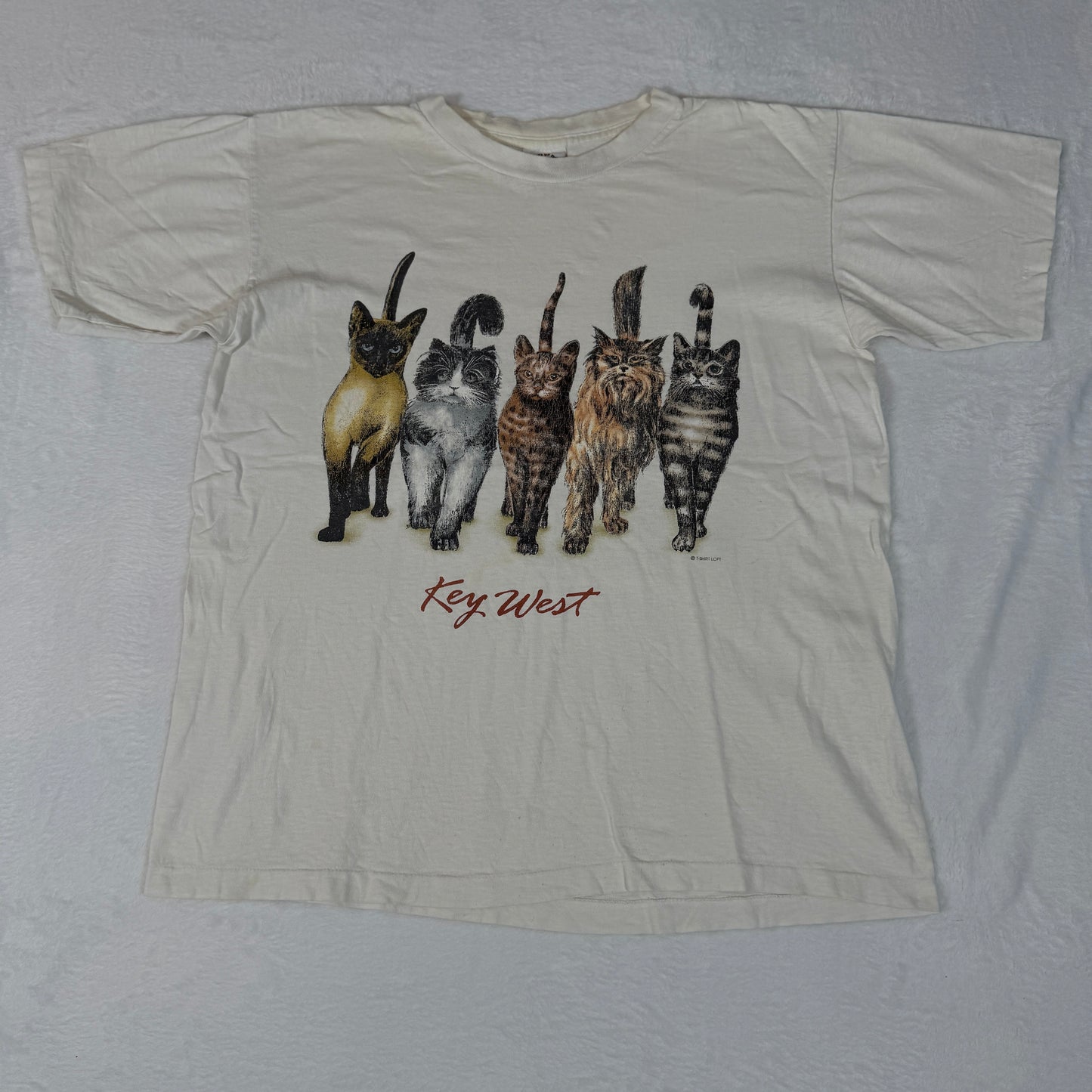 Prints of Tails Vintage Cat T-Shirt