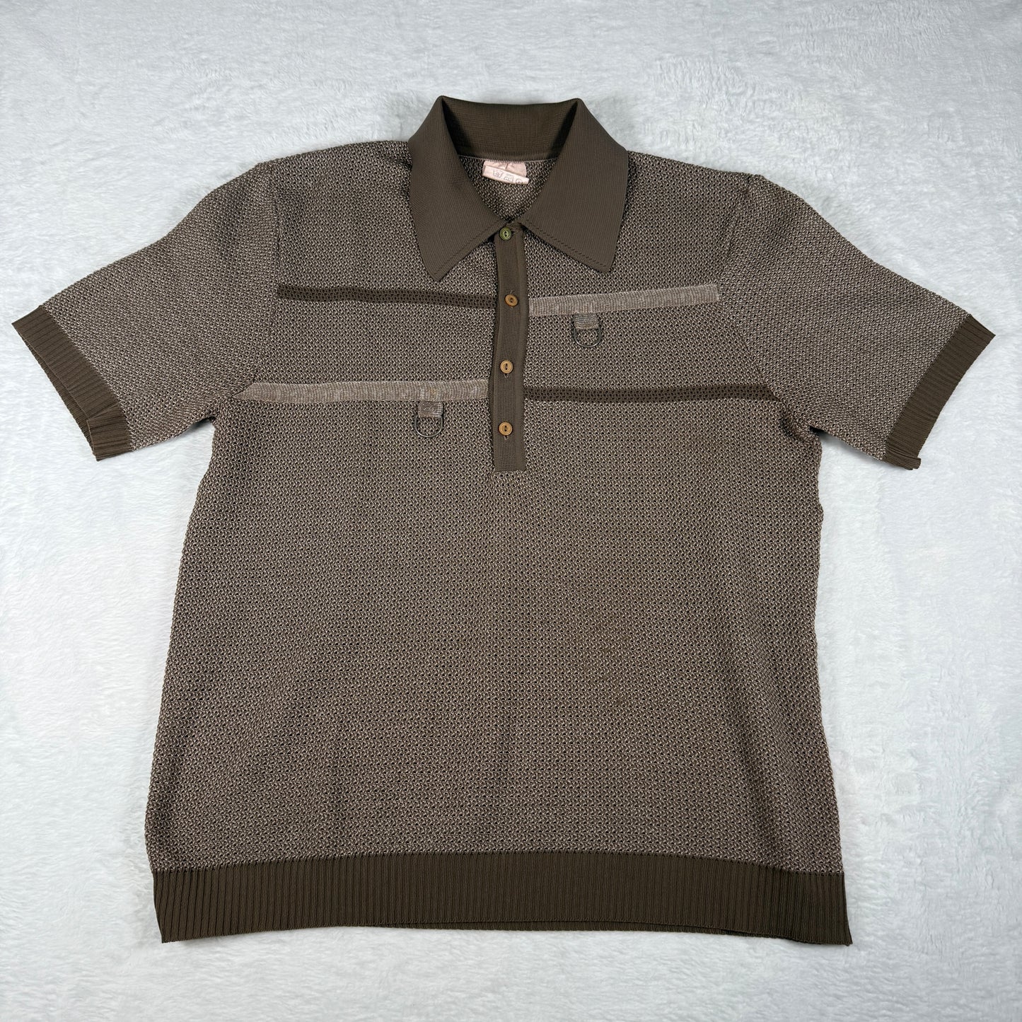 Slovenka Retro 70's Mesh Polo Shirt