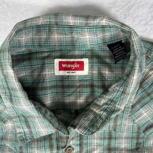 Wrangler Long Sleeved Plaid Shirt