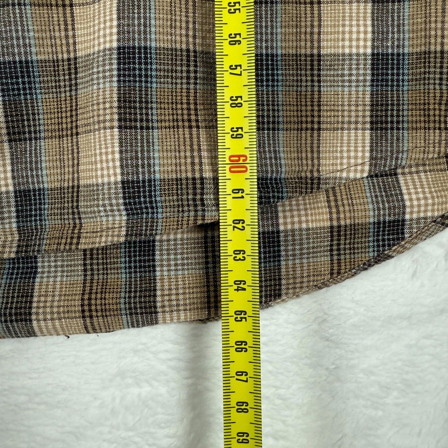 Farah Long Sleeve Shirt Vintage Style Plaid Shirt