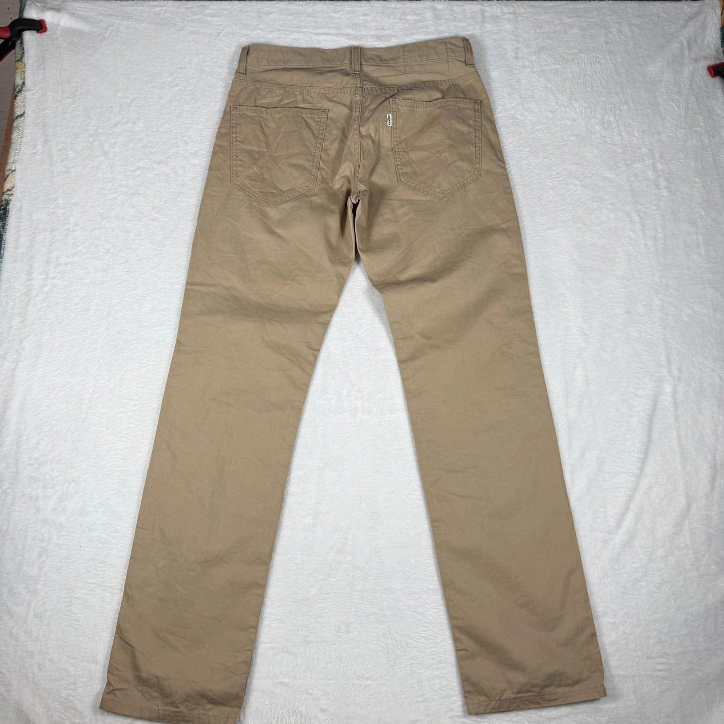 Levis Strauss Chinos Khaki W30 L32 Straight Cut