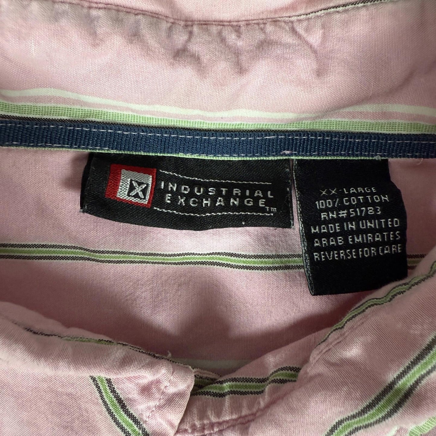 Industrial Exchange Vintage Shirt XXL Pink Striped