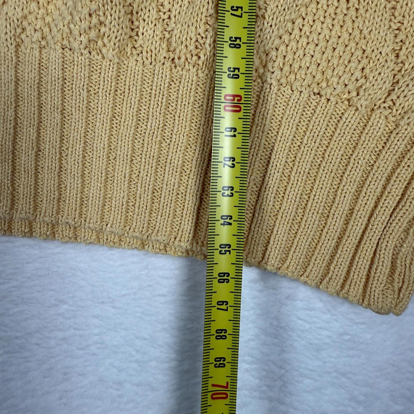 Vintage 80s Style Knit Jumper XL Yellow Diamond