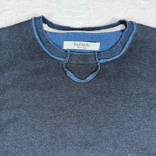 Fred Mello Men’s Jumper Navy Large