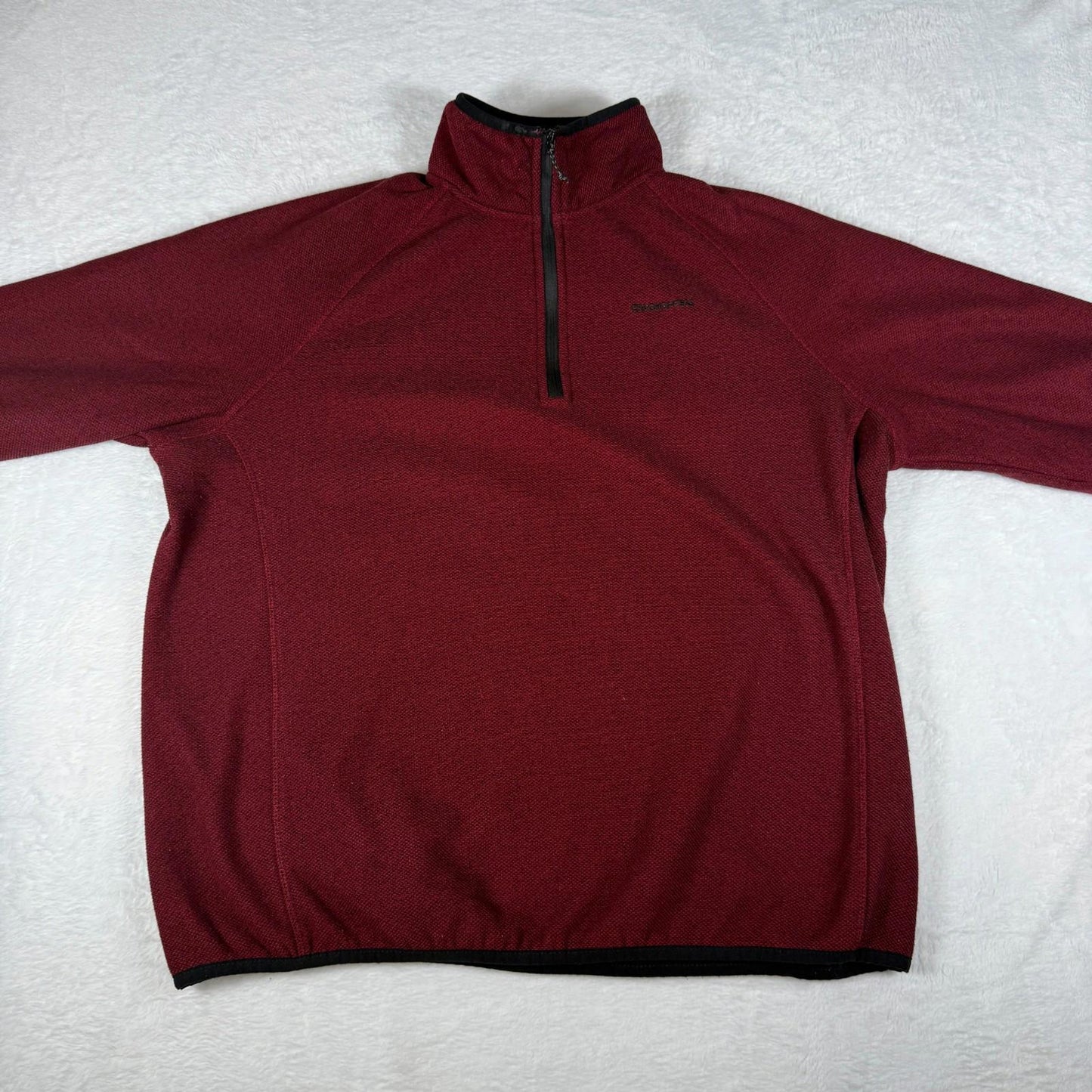 Craghoppers Mens 1/4 Zip Fleece Jumper Red XL