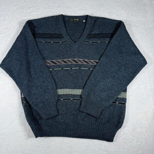 Tris Line Vintage V-Neck Sweater