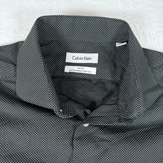 Mens Calvin Klein Shirt Black Slim Fit