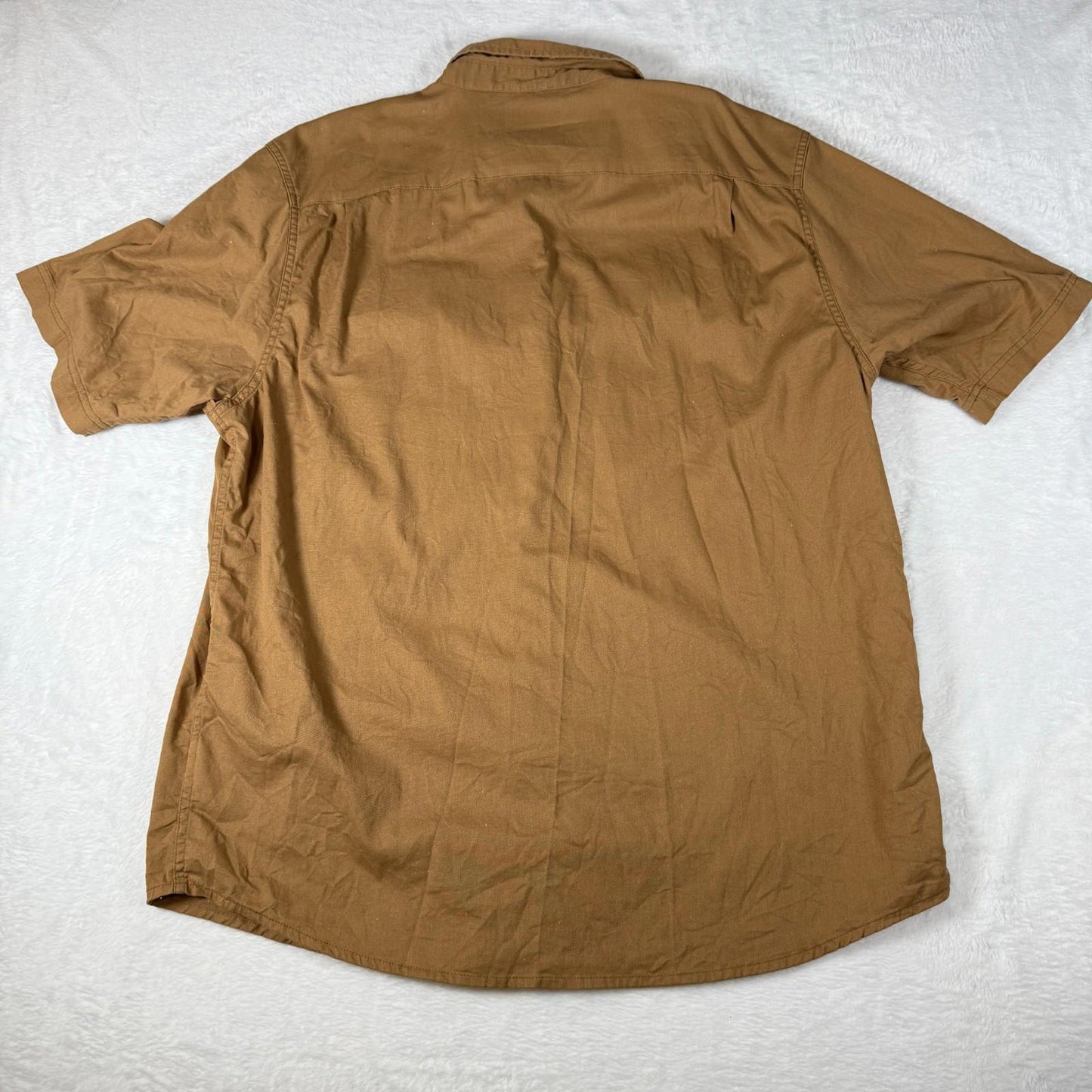 Wrangler Khaki Shirt Mens Short Sleeve