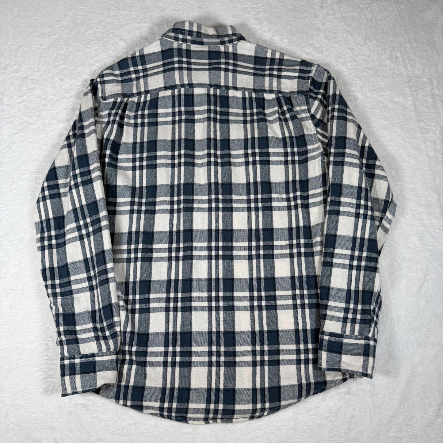 Faded Glory Men’s Blue White Plaid Shirt