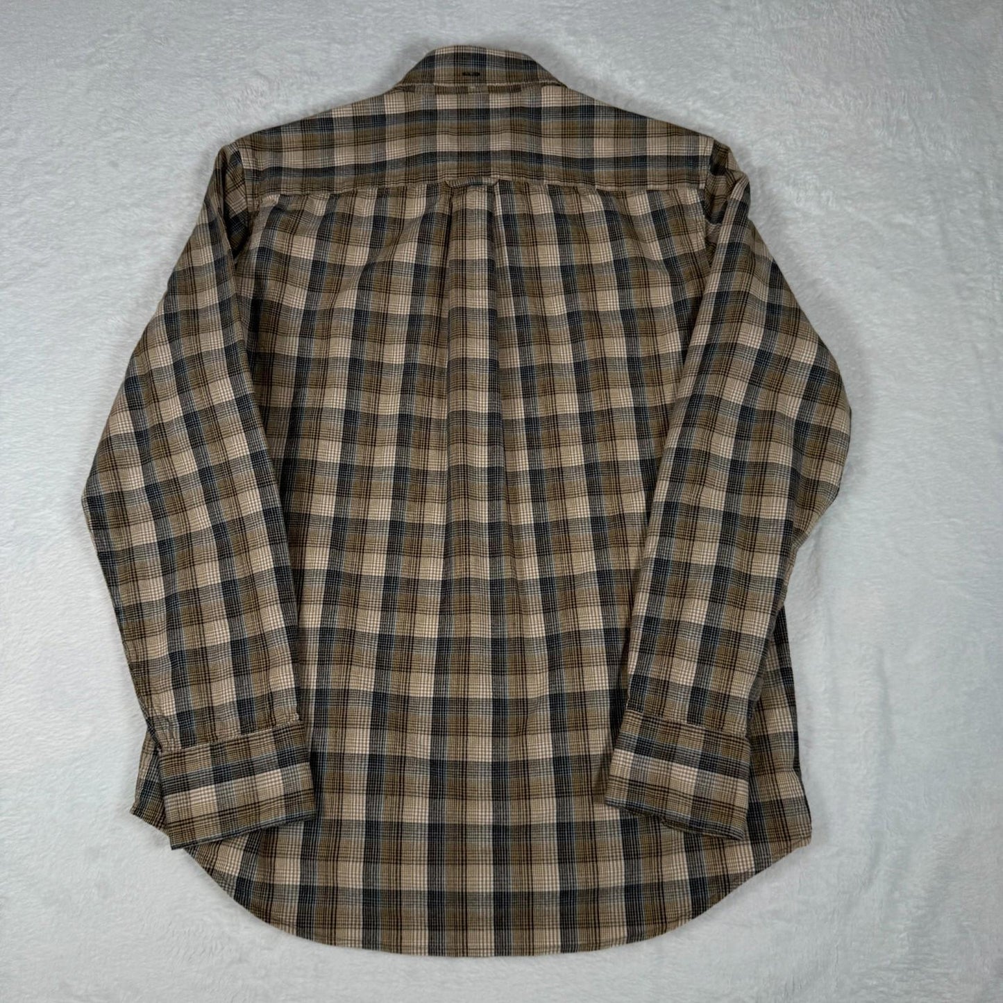 Farah Long Sleeve Shirt Vintage Style Plaid Shirt