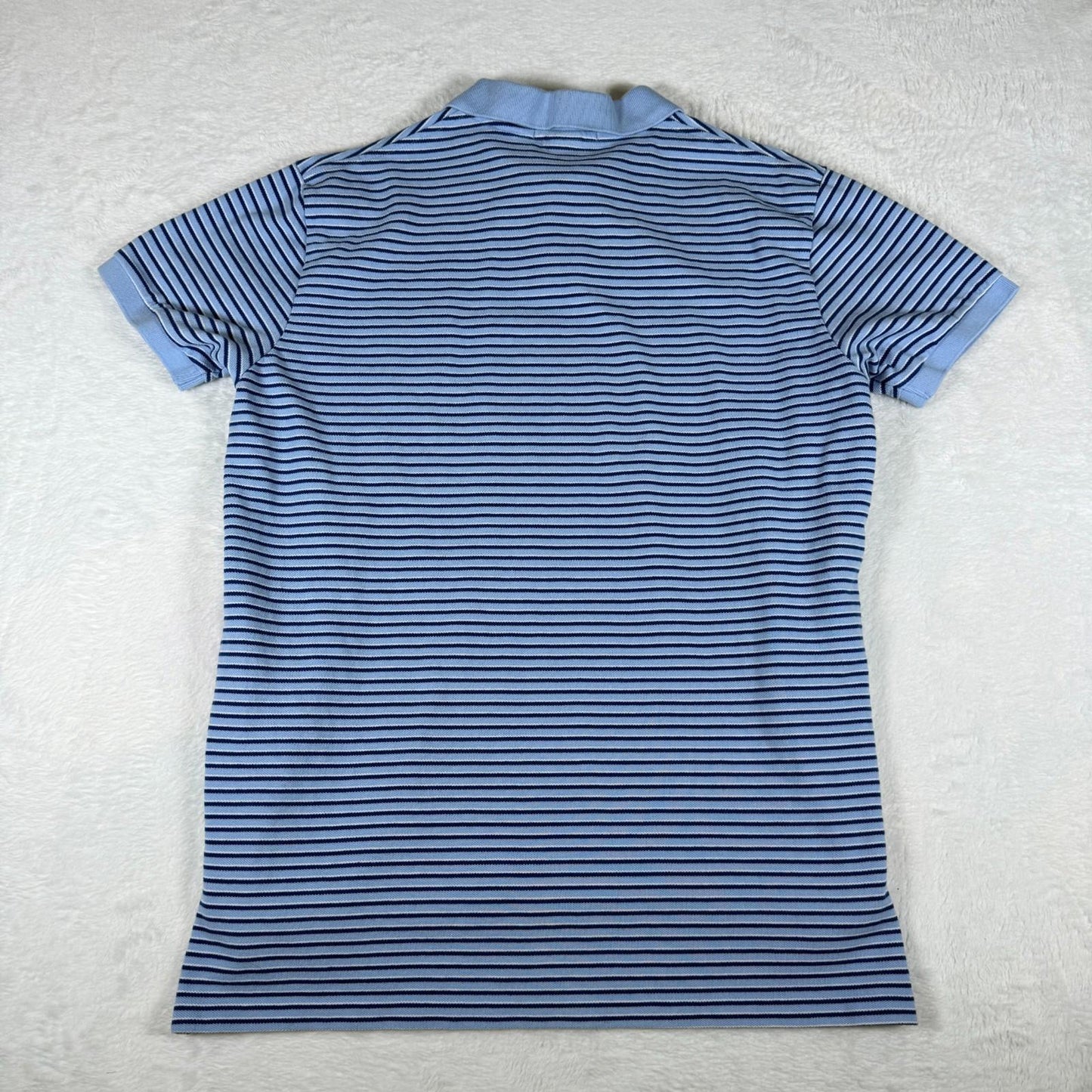 Vintage Ralph Lauren Polo Shirt Blue Black Stripe