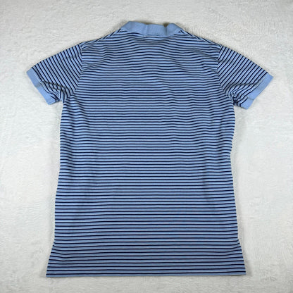 Vintage Ralph Lauren Polo Shirt Blue Black Stripe