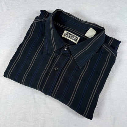 Route 66 Original Clothing Shirt 3XL Blue Striped