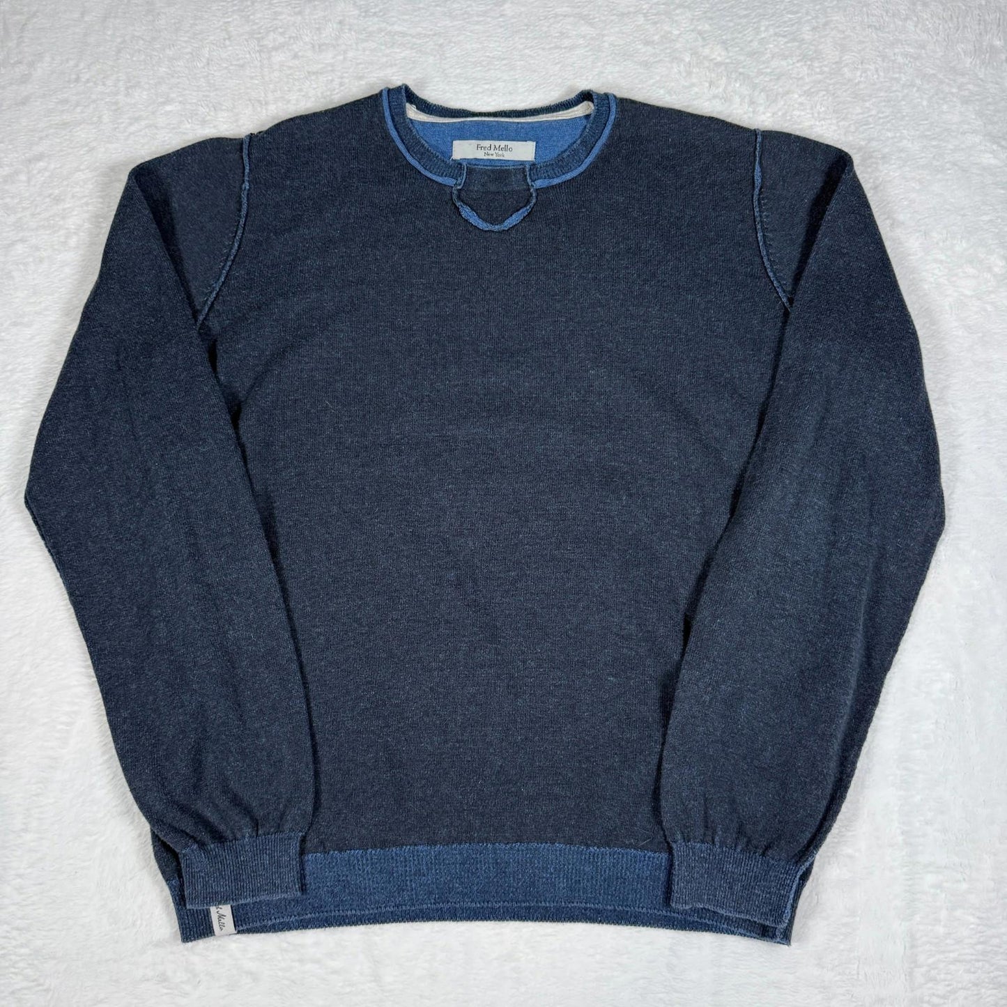 Fred Mello Men’s Jumper Navy Large