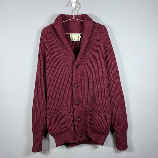 Peter Christian Wine Shawl Neck Cardigan Men’s Medium