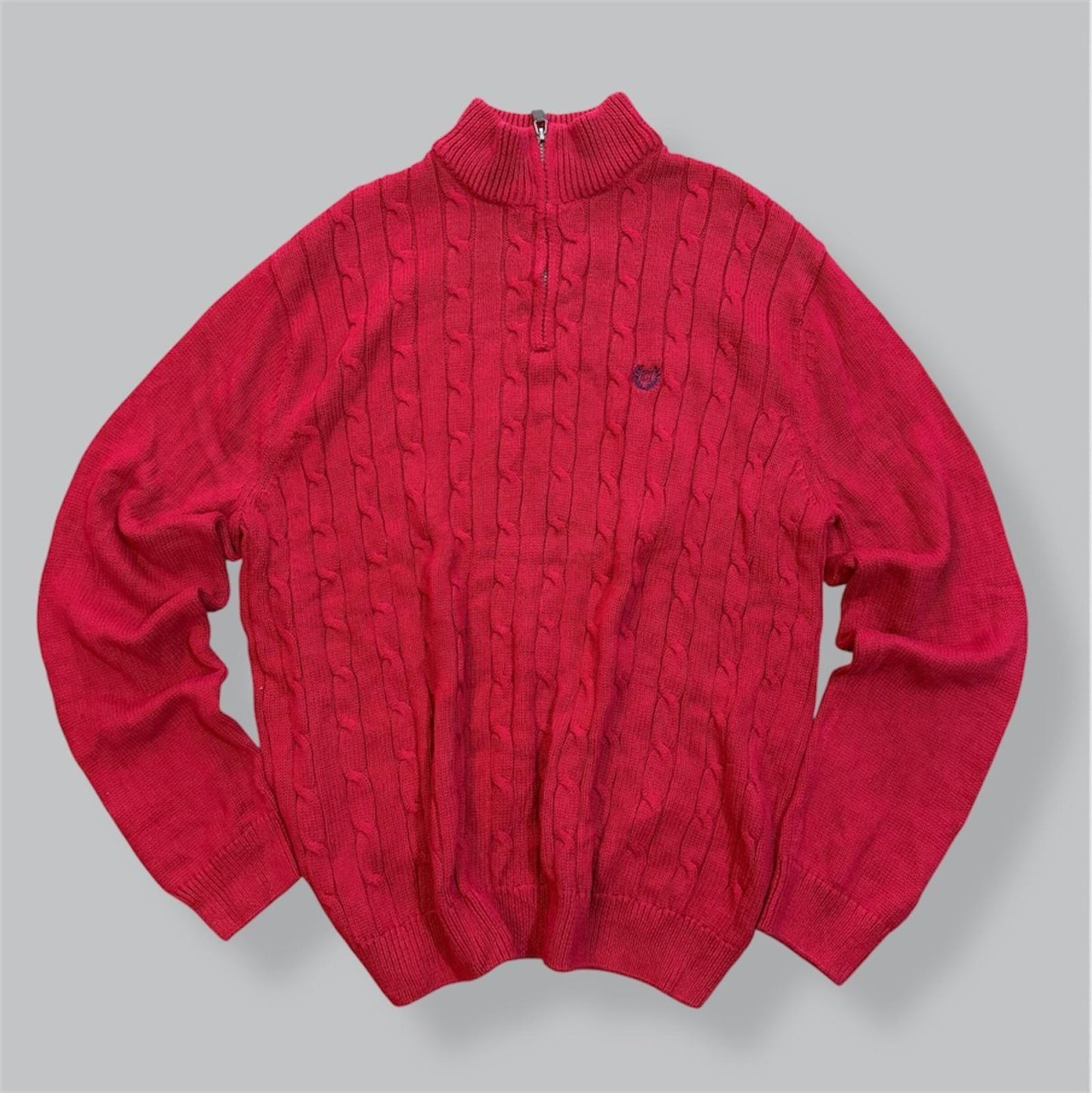 Chaps Cable Knit 1/4 Zip Sweater