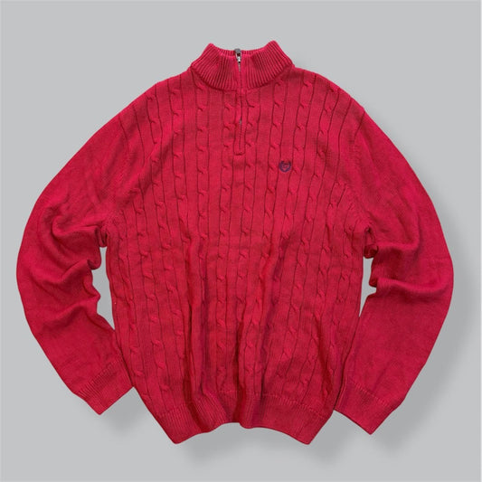 Chaps Cable Knit 1/4 Zip Sweater
