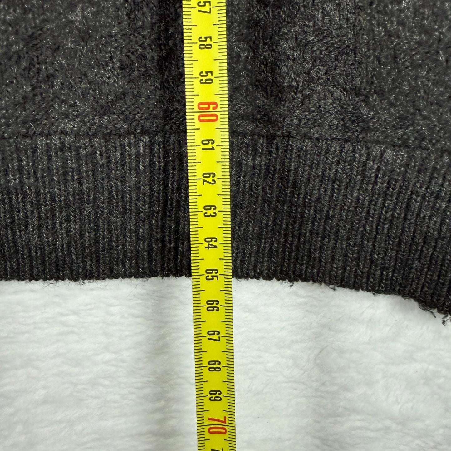 Vintage Knit Jumper Fair Isle Style Grey Red Pattern