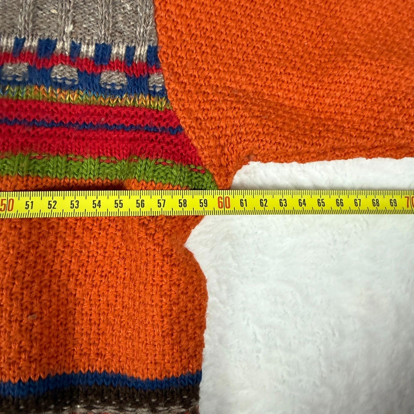Vintage replay Ski Knit Jumper Mens XL MultiColour