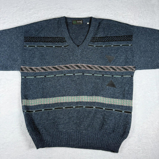 Tris Line Vintage V-Neck Sweater