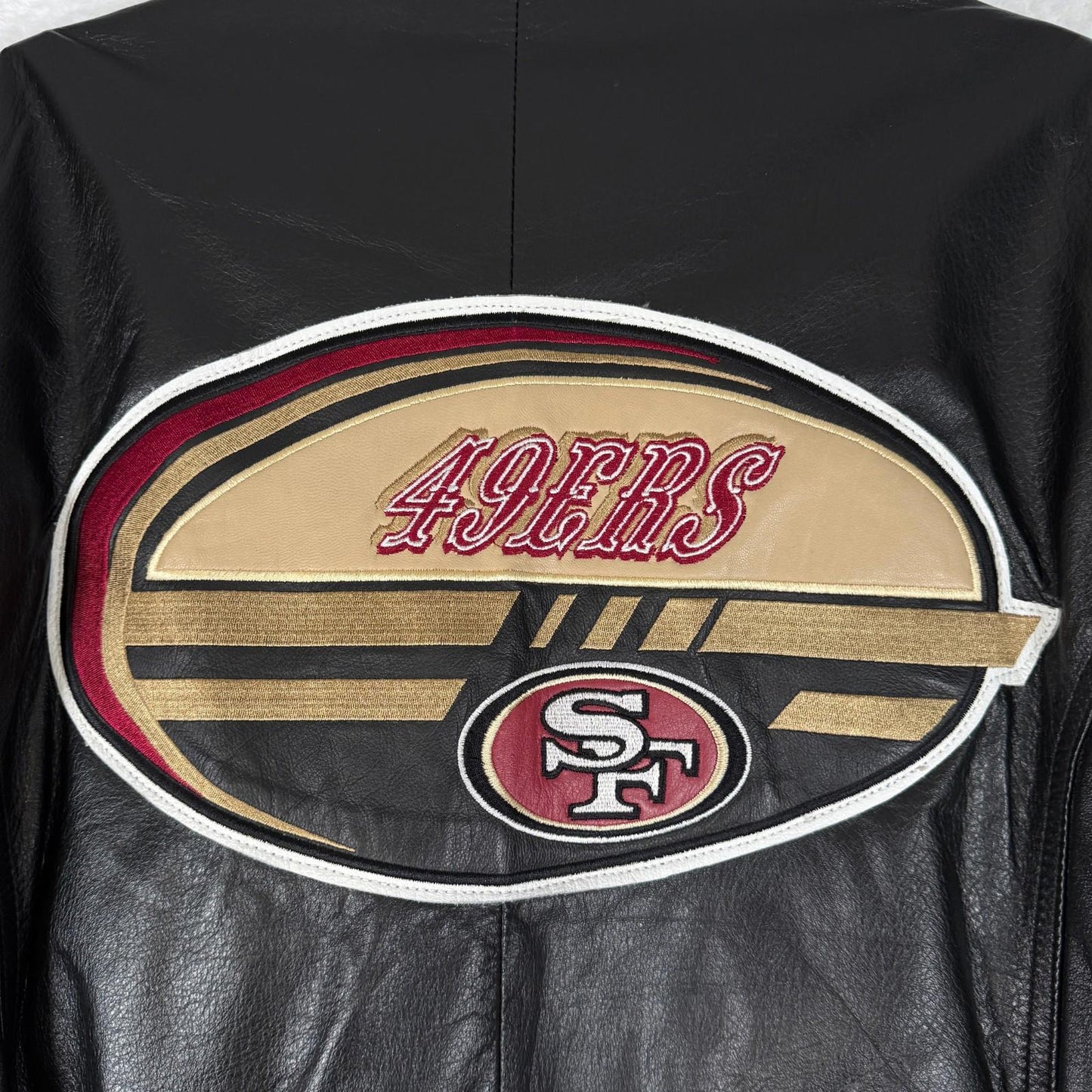 Vintage San Francisco 49ers Leather Jacket Carl Banks G-III