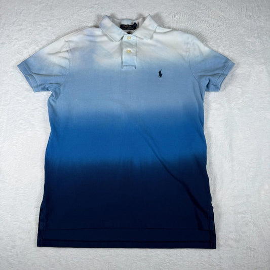 Ralph Lauren Polo Shirt Gradient Blue White Ombre