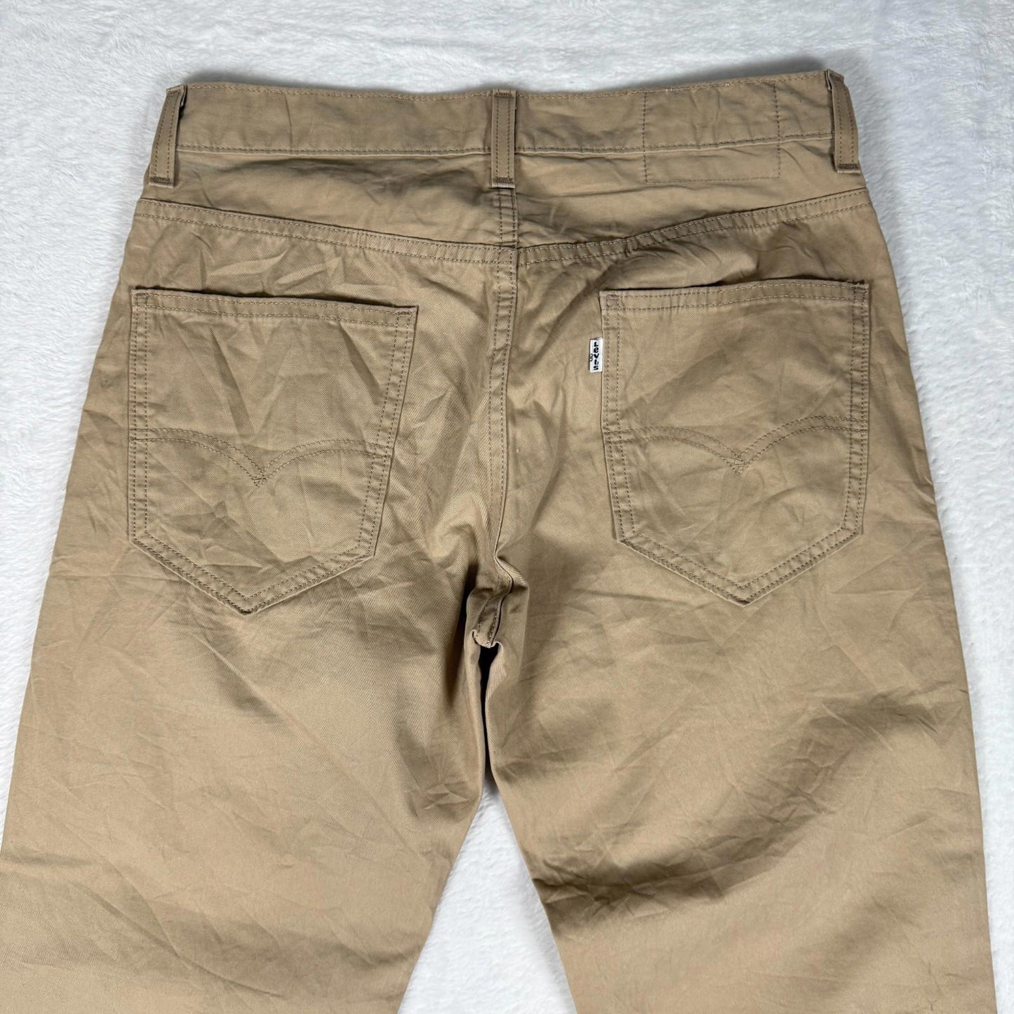 Levis Strauss Chinos Khaki W30 L32 Straight Cut
