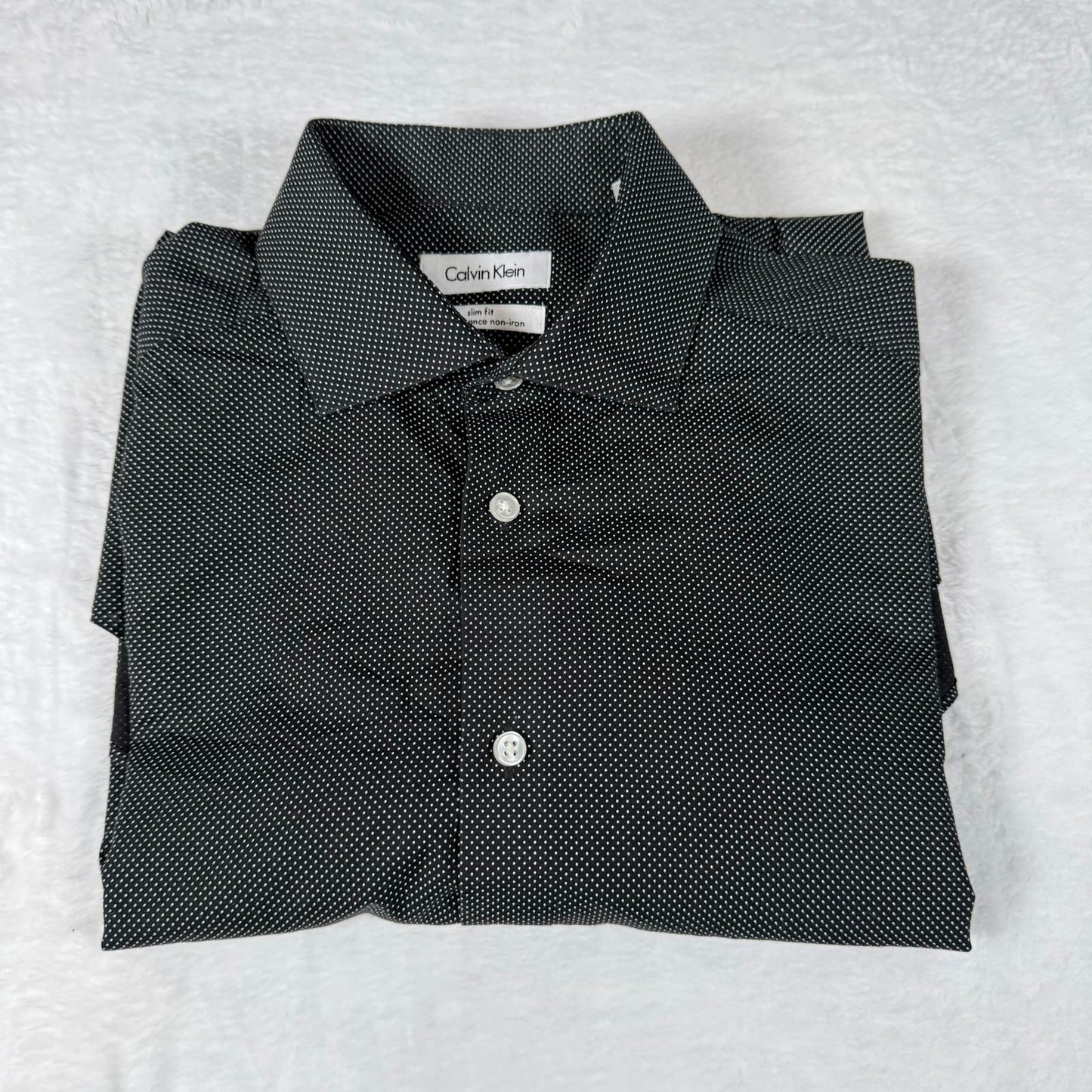 Mens Calvin Klein Shirt Black Slim Fit