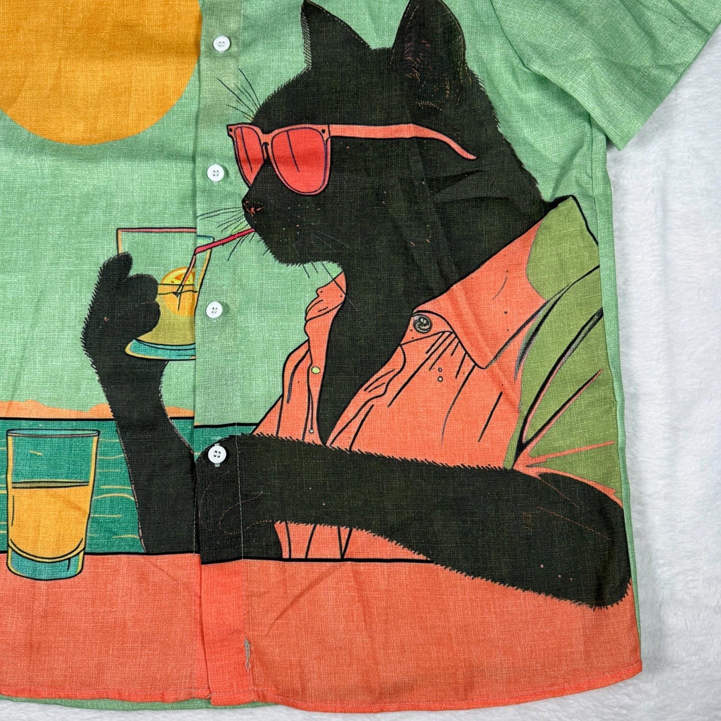 Men's Sunset Cool Cat Shirt