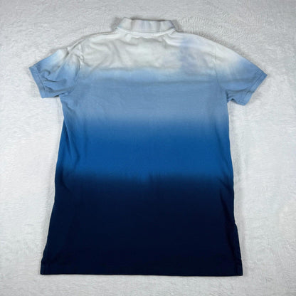 Ralph Lauren Polo Shirt Gradient Blue White Ombre