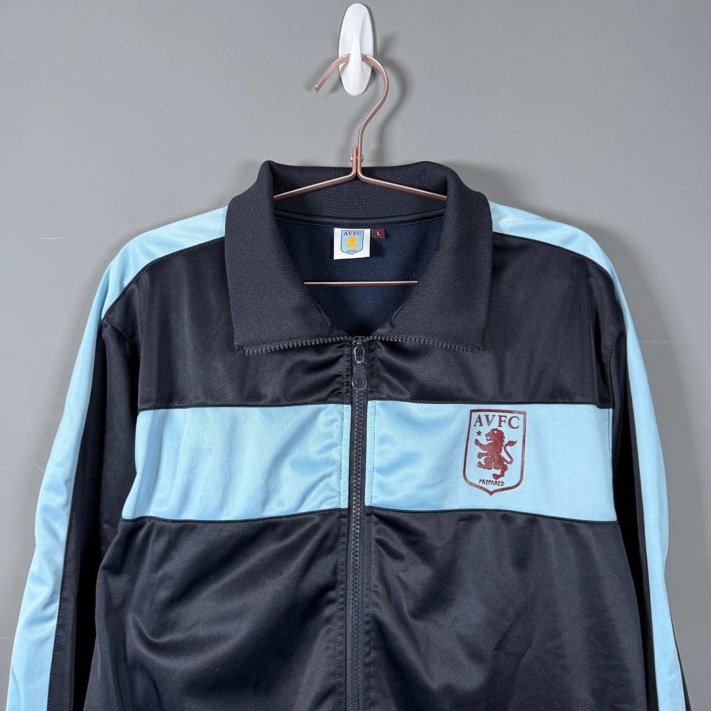 Aston Villa Official Track Top Blue Navy Large