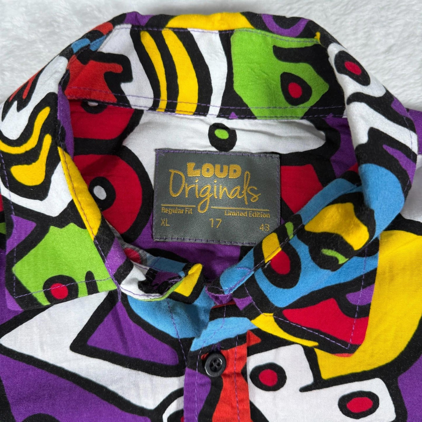 Loud Originals Shirt XL Bold Abstract 90s Style