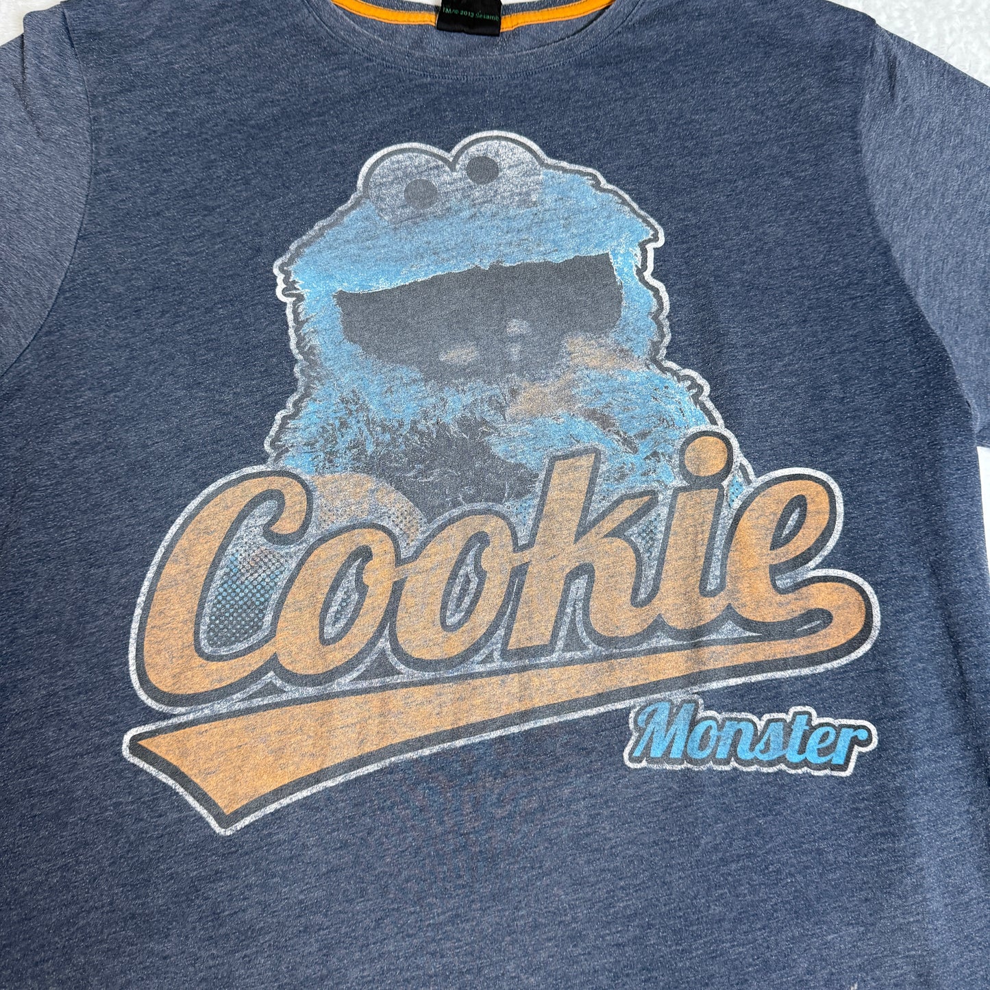 Cookie Monster Vintage T-Shirt Blue