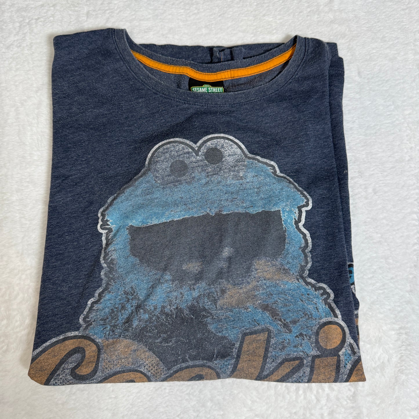 Cookie Monster Vintage T-Shirt Blue