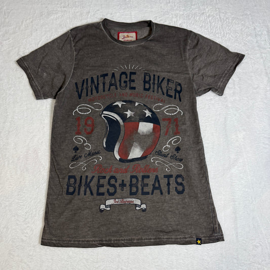 oe Browns Vintage Biker Graphic T-Shirt