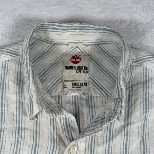 Vintage Timberland White Long Sleeve Shirt