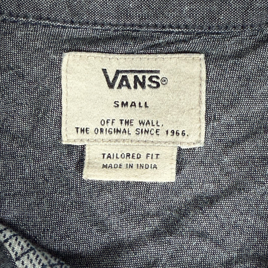Vans Blue White Plaid Long-Sleeve Shirt