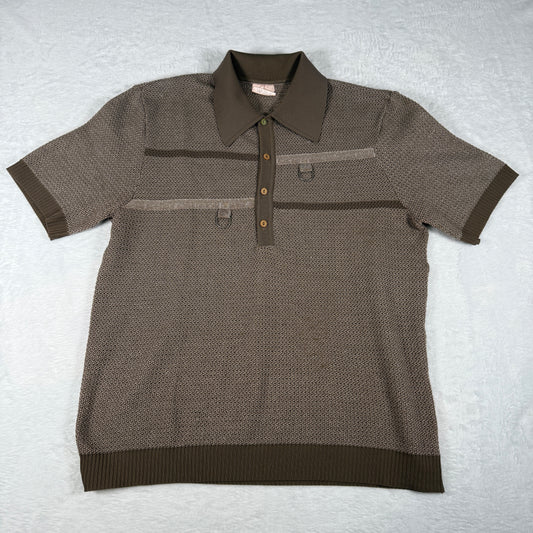 Slovenka Retro 70's Mesh Polo Shirt